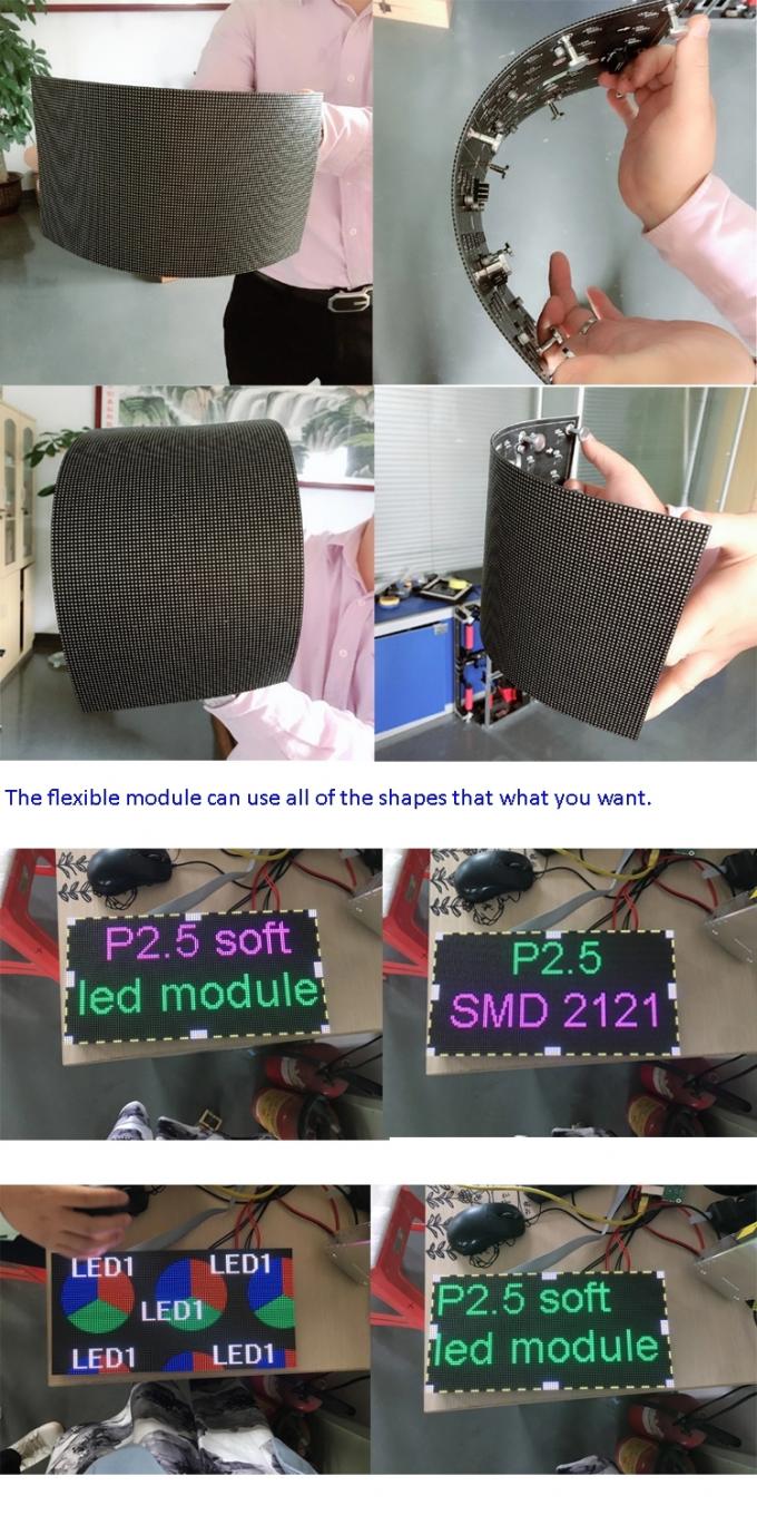 Le module mou d'intérieur a courbé le module flexible programmable de l'affichage à LED P2.5