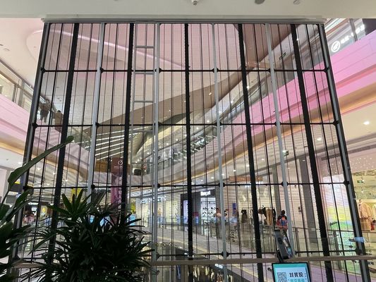 La publicité de l'affichage mené transparent d'intérieur mené p3.9-7.8 de panneau pour la porte en verre