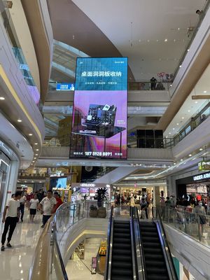 La publicité de l'affichage mené transparent d'intérieur mené p3.9-7.8 de panneau pour la porte en verre